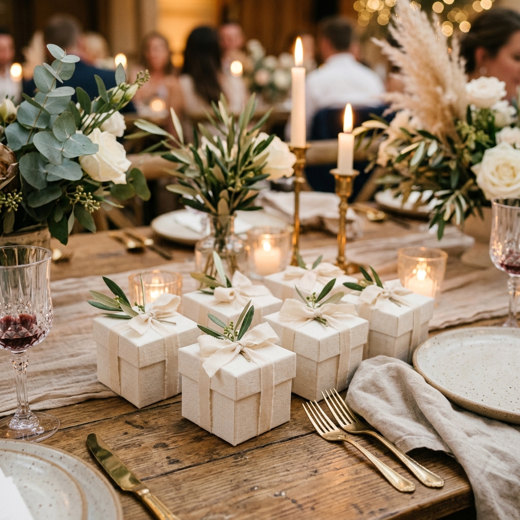 Linen Keepsake Boxes
